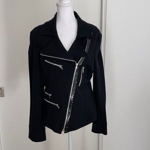 CACHE Knit Moto Jacket W/ Zippers